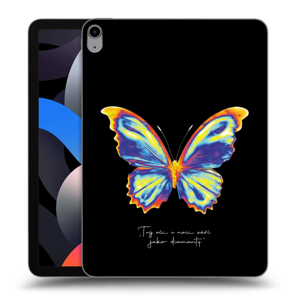 Picasee husă transparentă din silicon pentru Apple iPad Air 4 10.9" 2020 - Diamanty Black