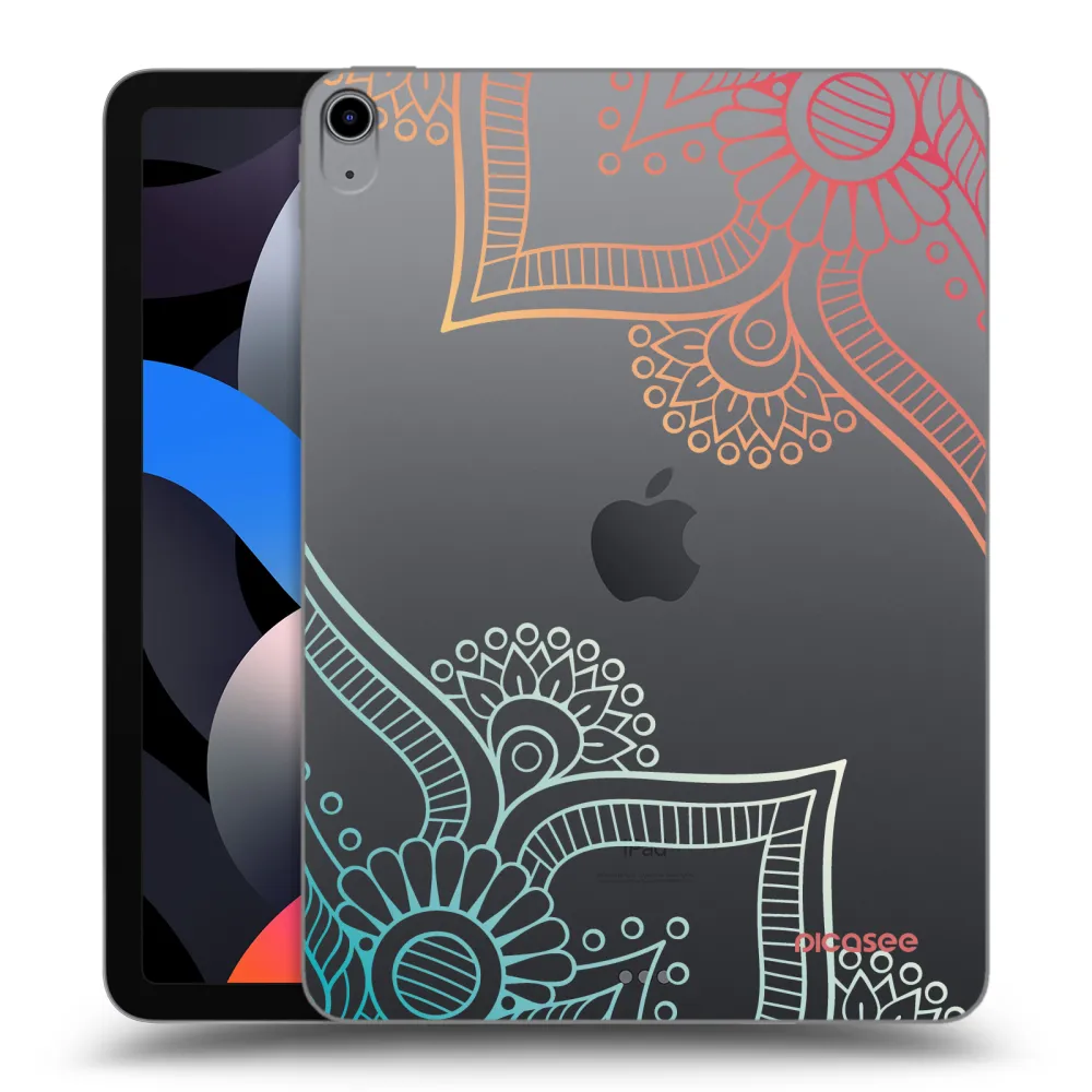 Picasee husă transparentă din silicon pentru Apple iPad Air 4 10.9" 2020 - Flowers pattern