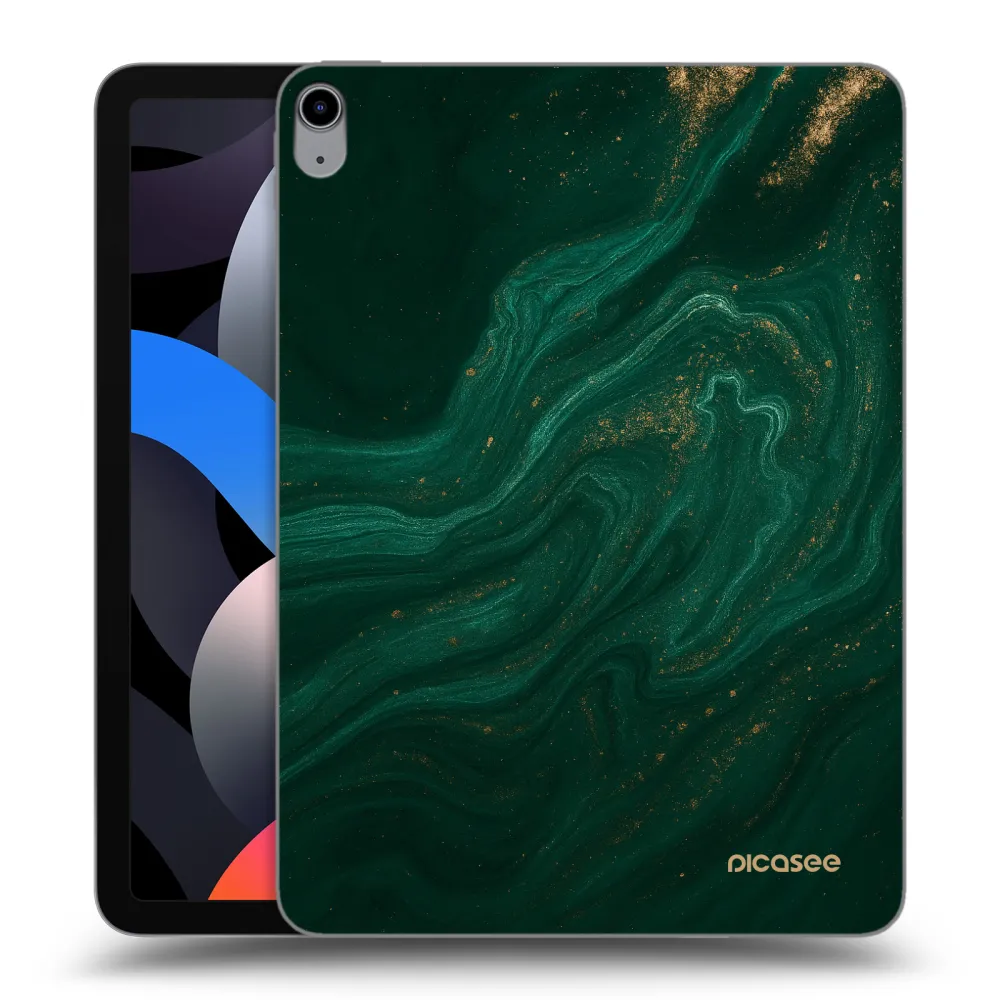 Picasee husă transparentă din silicon pentru Apple iPad Air 4 10.9" 2020 - Green