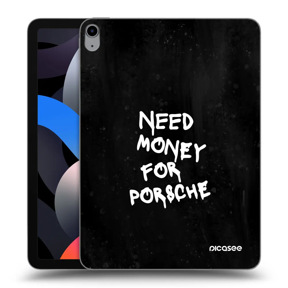 Picasee husă transparentă din silicon pentru Apple iPad Air 4 10.9" 2020 - Black Dollar