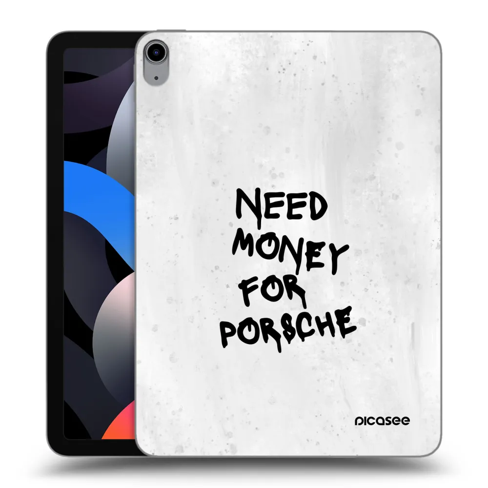 Picasee husă transparentă din silicon pentru Apple iPad Air 4 10.9" 2020 - White Dollar