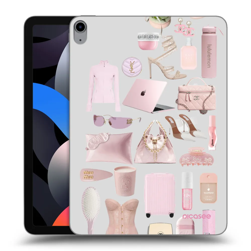 Picasee husă transparentă din silicon pentru Apple iPad Air 4 10.9" 2020 - Glam Babe