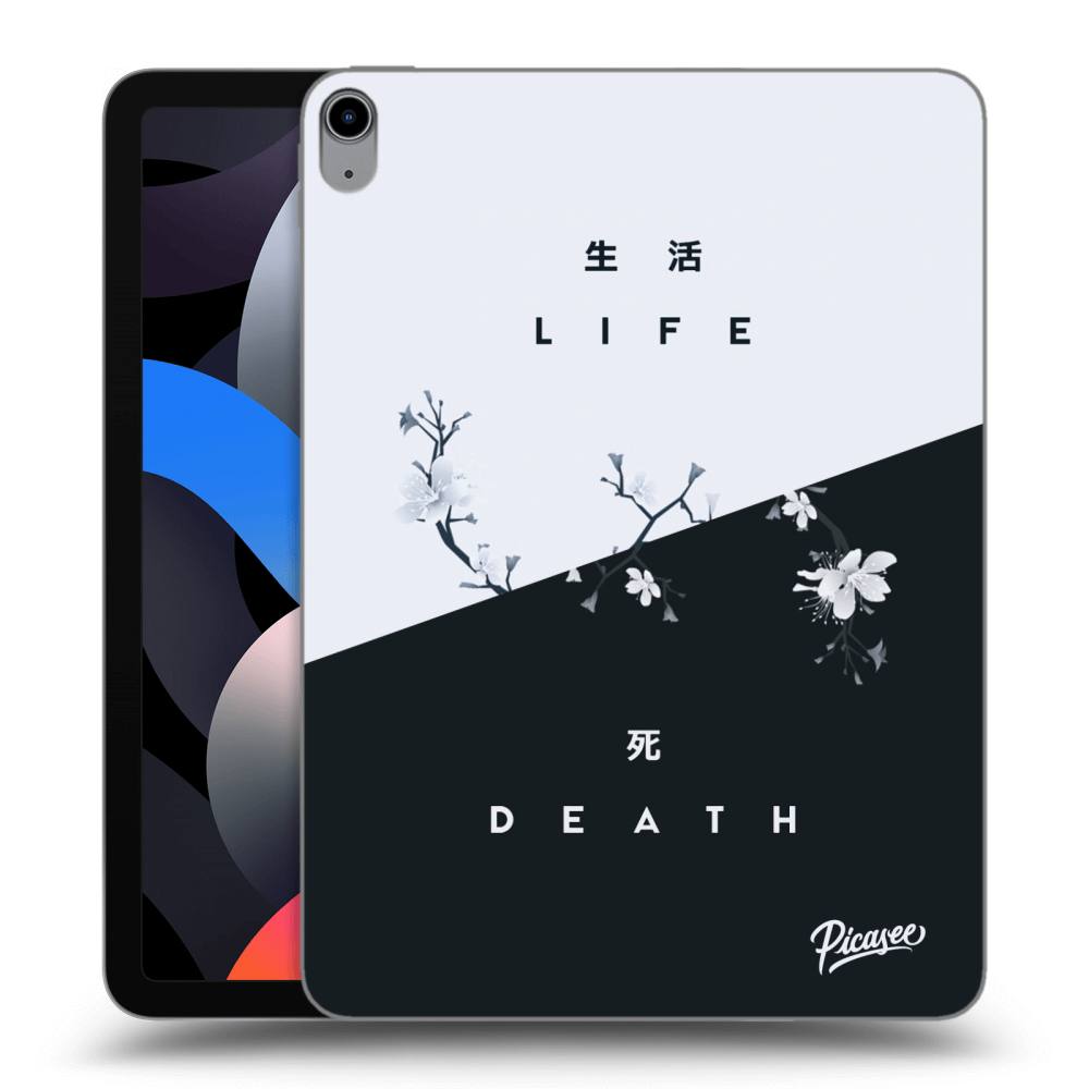 Picasee husă neagră din silicon pentru Apple iPad Air 4 10.9" 2020 - Life - Death