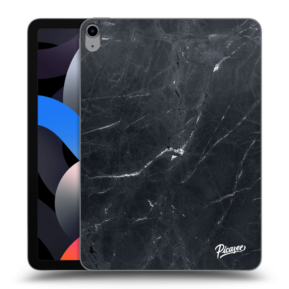 Picasee husă transparentă din silicon pentru Apple iPad Air 4 10.9" 2020 - Black marble