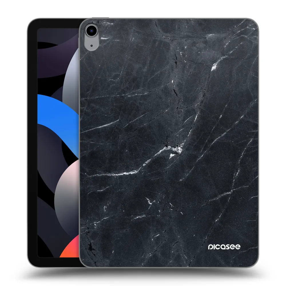 Picasee husă transparentă din silicon pentru Apple iPad Air 4 10.9" 2020 - Black marble