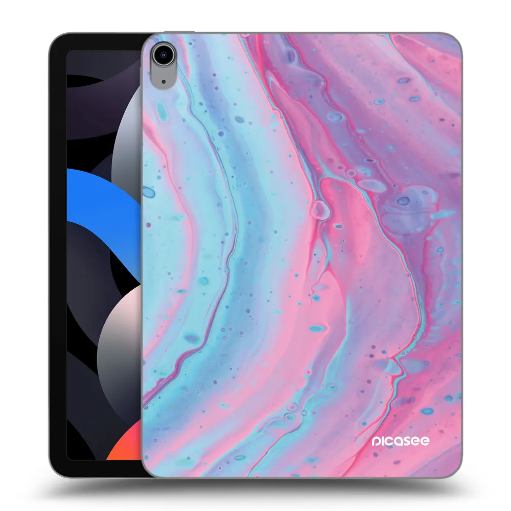 Picasee husă transparentă din silicon pentru Apple iPad Air 4 10.9" 2020 - Pink liquid