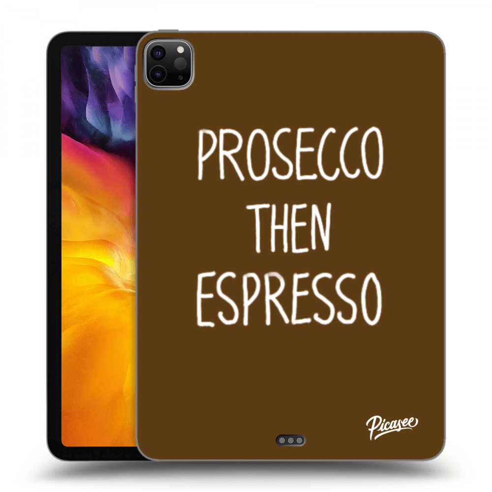 Picasee husă neagră din silicon pentru Apple iPad Pro 11" 2020 (2.gen) - Prosecco then espresso