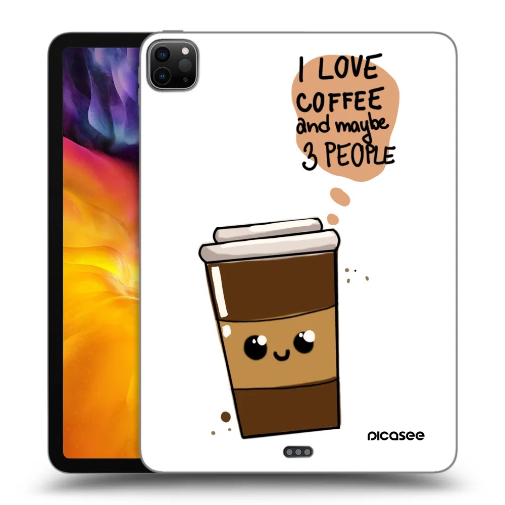 Picasee husă neagră din silicon pentru Apple iPad Pro 11" 2020 (2.gen) - Cute coffee