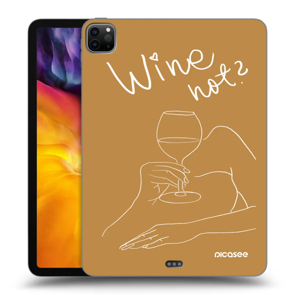 Picasee husă neagră din silicon pentru Apple iPad Pro 11" 2020 (2.gen) - Wine not