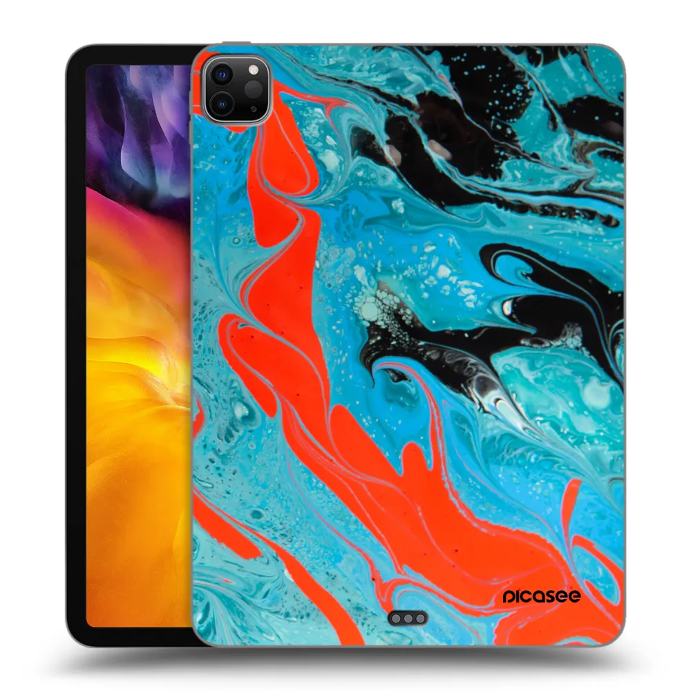 Picasee husă neagră din silicon pentru Apple iPad Pro 11" 2020 (2.gen) - Blue Magma