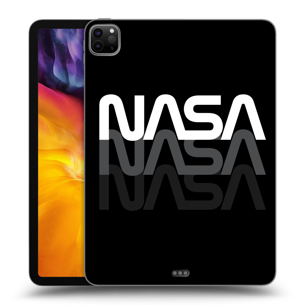 Picasee husă neagră din silicon pentru Apple iPad Pro 11" 2020 (2.gen) - NASA Triple