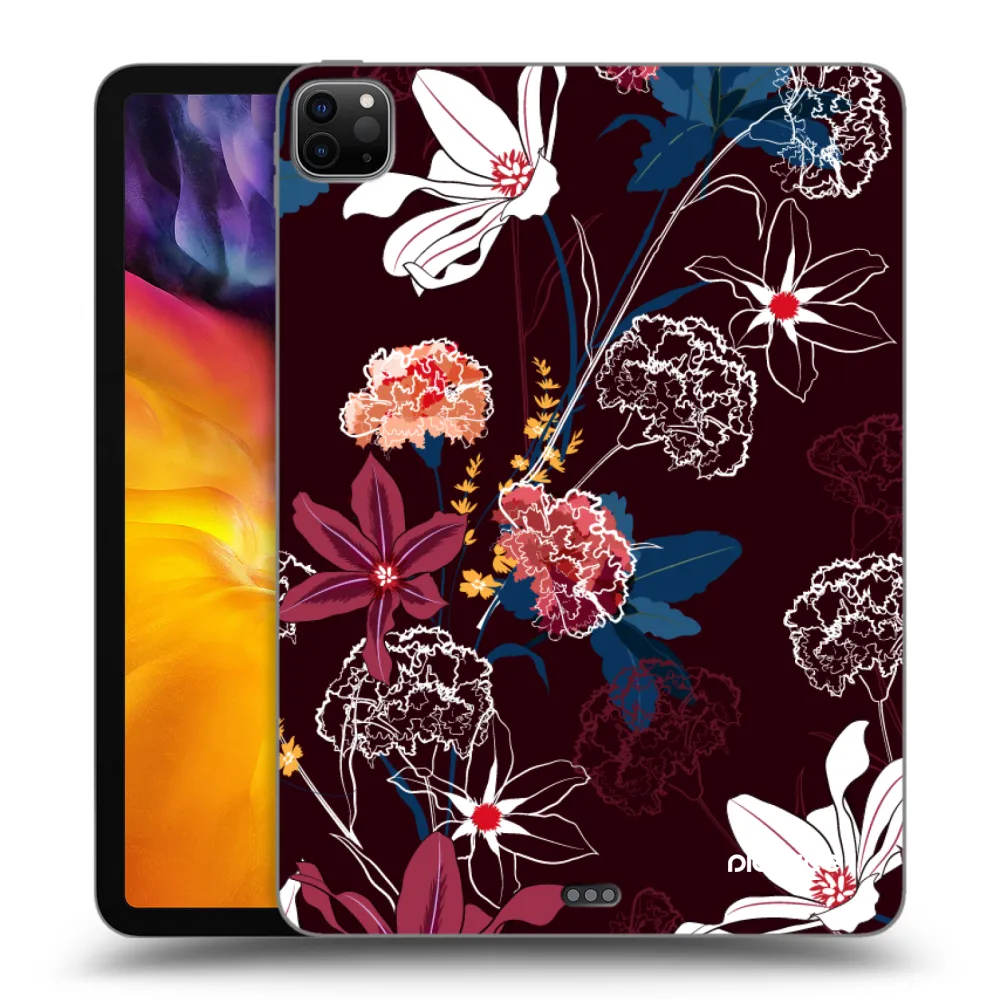 Picasee husă neagră din silicon pentru Apple iPad Pro 11" 2020 (2.gen) - Dark Meadow