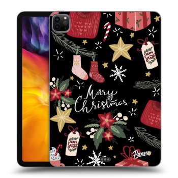 Picasee husă neagră din silicon pentru Apple iPad Pro 11" 2020 (2.gen) - Christmas