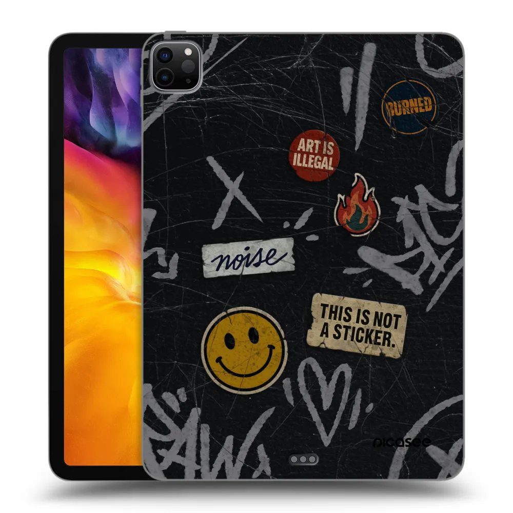 Picasee husă neagră din silicon pentru Apple iPad Pro 11" 2020 (2.gen) - STICKERS x TAGS