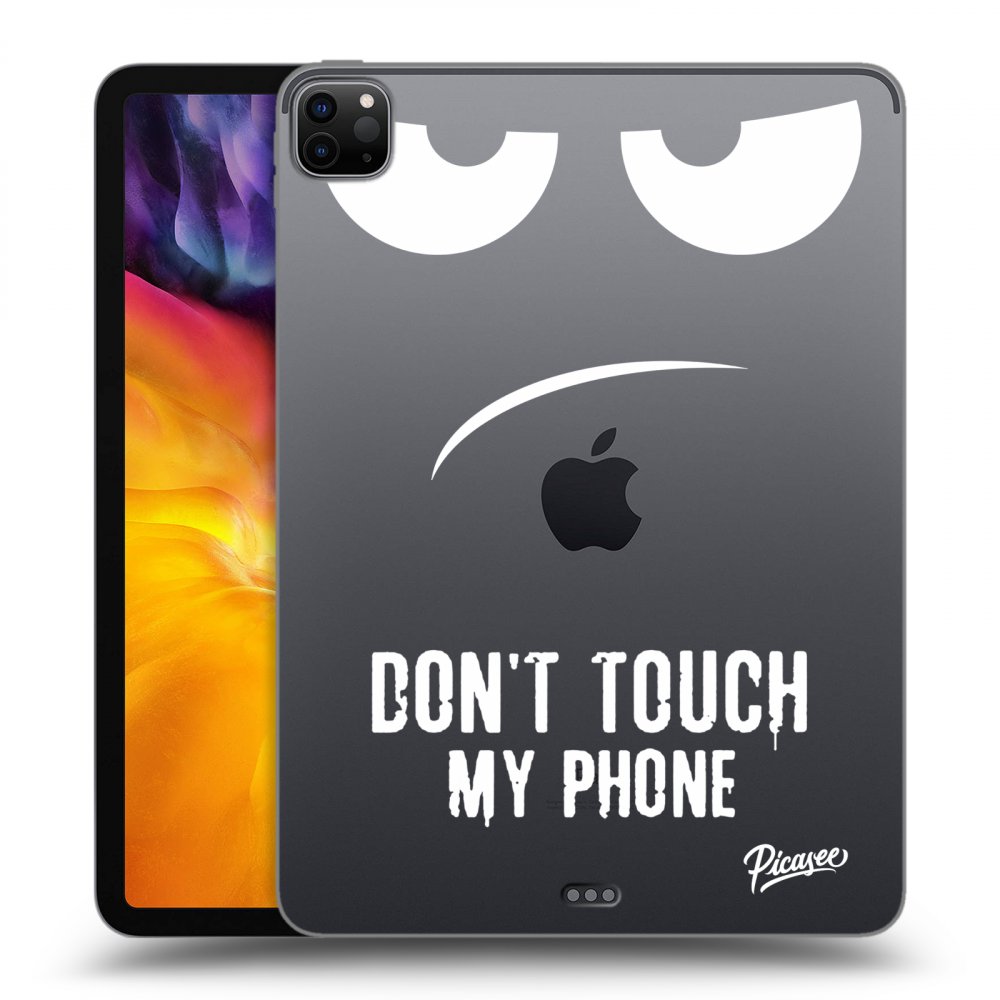 Picasee husă transparentă din silicon pentru Apple iPad Pro 11" 2020 (2.gen) - Don't Touch My Phone