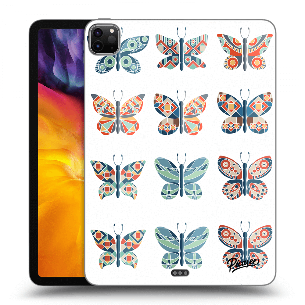 Picasee husă transparentă din silicon pentru Apple iPad Pro 11" 2020 (2.gen) - Butterflies
