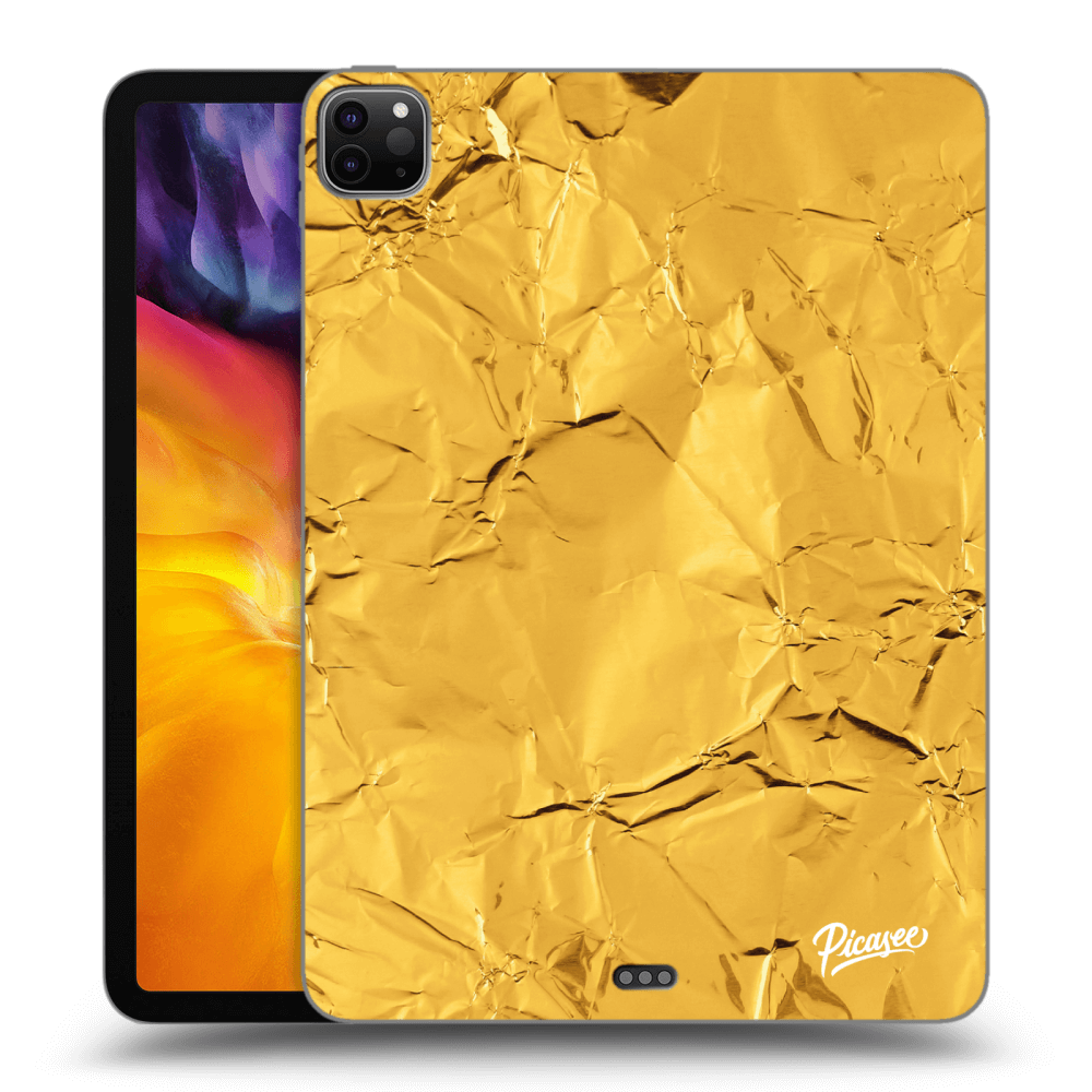 Picasee husă transparentă din silicon pentru Apple iPad Pro 11" 2020 (2.gen) - Gold
