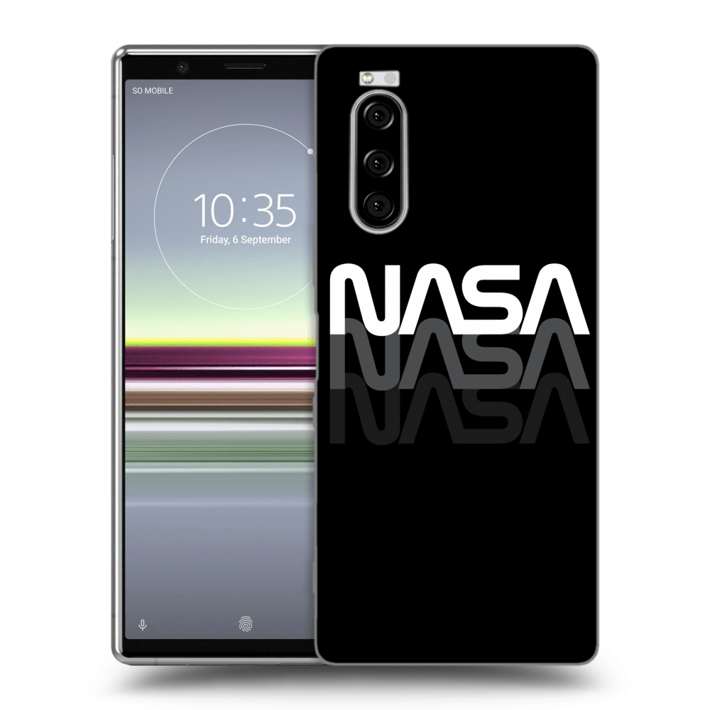 Picasee husă neagră din silicon pentru Sony Xperia 5 - NASA Triple