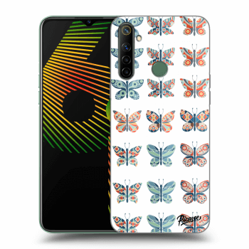 Picasee husă transparentă din silicon pentru Realme 6i - Butterflies
