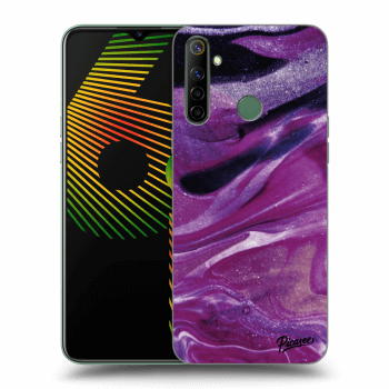 Husă pentru Realme 6i - Purple glitter