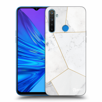 Husă pentru Realme 5 - White tile