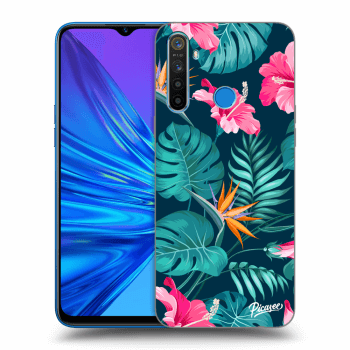 Husă pentru Realme 5 - Pink Monstera