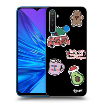 Husă pentru Realme 5 - Christmas Stickers