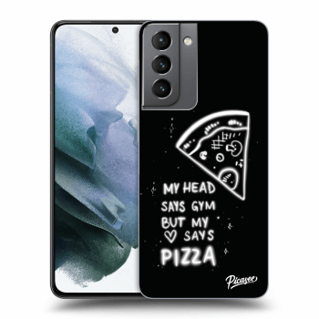 Picasee husă transparentă din silicon pentru Samsung Galaxy S21 5G G991B - Pizza