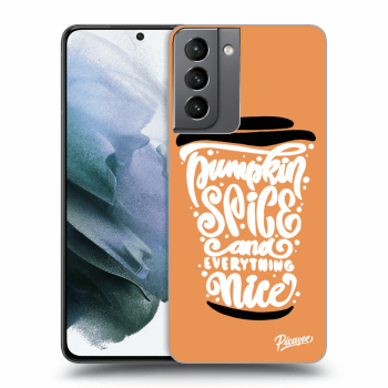 Husă pentru Samsung Galaxy S21 5G G991B - Pumpkin coffee