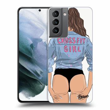 Picasee ULTIMATE CASE pentru Samsung Galaxy S21 5G G991B - Crossfit girl - nickynellow