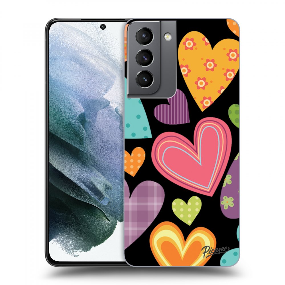 Picasee ULTIMATE CASE pentru Samsung Galaxy S21 5G G991B - Colored heart