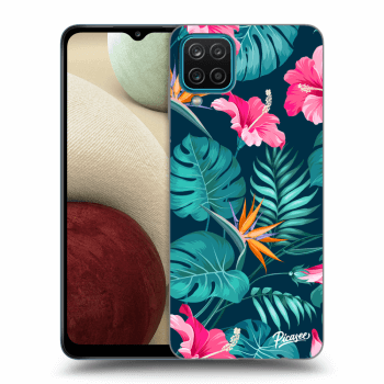 Husă pentru Samsung Galaxy A12 A125F - Pink Monstera