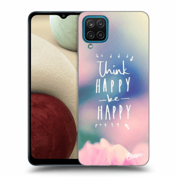 Husă pentru Samsung Galaxy A12 A125F - Think happy be happy