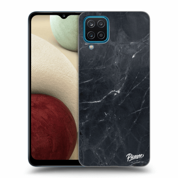 Husă pentru Samsung Galaxy A12 A125F - Black marble