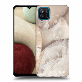 Picasee ULTIMATE CASE pentru Samsung Galaxy A12 A125F - Cream marble