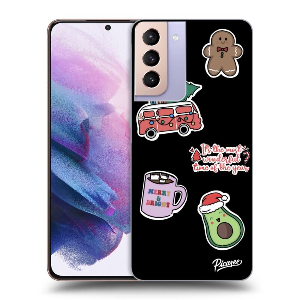 Picasee ULTIMATE CASE pentru Samsung Galaxy S21+ 5G G996F - Christmas Stickers