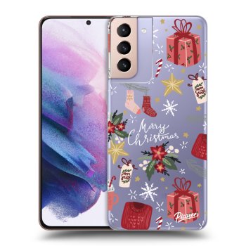 Picasee husă transparentă din silicon pentru Samsung Galaxy S21+ 5G G996F - Christmas