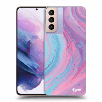 Husă pentru Samsung Galaxy S21+ G996F - Pink liquid