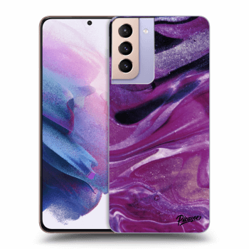 Husă pentru Samsung Galaxy S21+ G996F - Purple glitter
