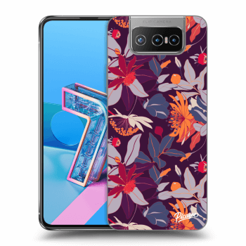 Husă pentru Asus Zenfone 7 ZS670KS - Purple Leaf