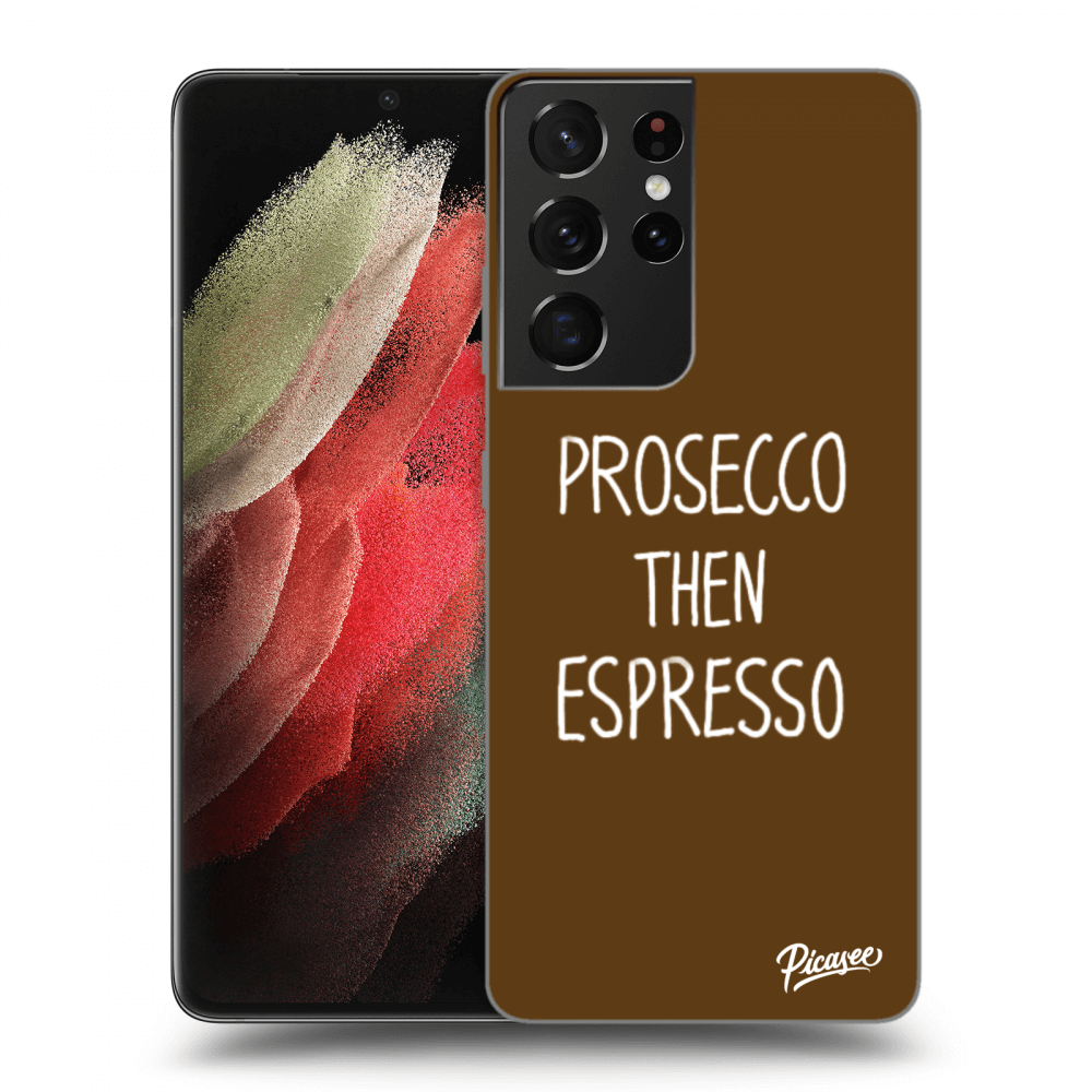 Picasee ULTIMATE CASE pentru Samsung Galaxy S21 Ultra 5G G998B - Prosecco then espresso