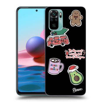 Husă pentru Xiaomi Redmi Note 10 - Christmas Stickers