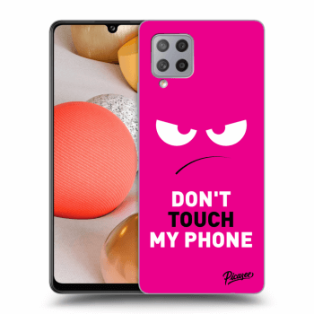 Picasee ULTIMATE CASE pentru Samsung Galaxy A42 A426B - Angry Eyes - Pink