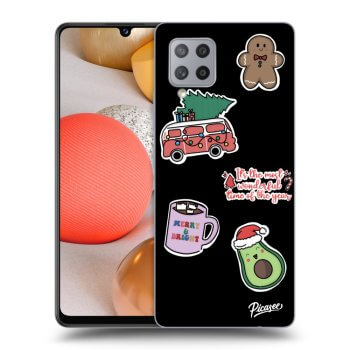 Picasee ULTIMATE CASE pentru Samsung Galaxy A42 A426B - Christmas Stickers