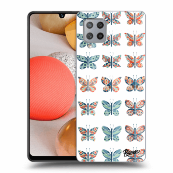 Picasee husă transparentă din silicon pentru Samsung Galaxy A42 A426B - Butterflies