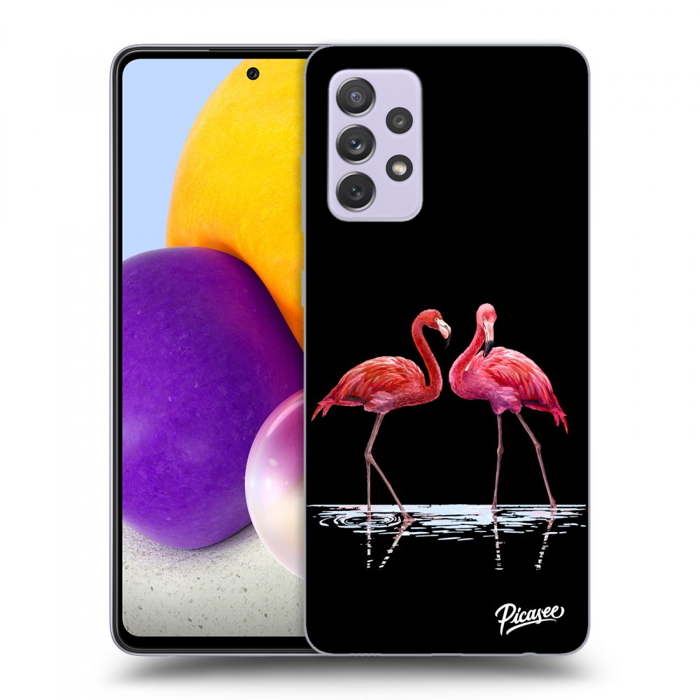 Picasee ULTIMATE CASE pentru Samsung Galaxy A72 A725F - Flamingos couple