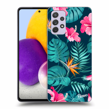 Husă pentru Samsung Galaxy A72 A725F - Pink Monstera