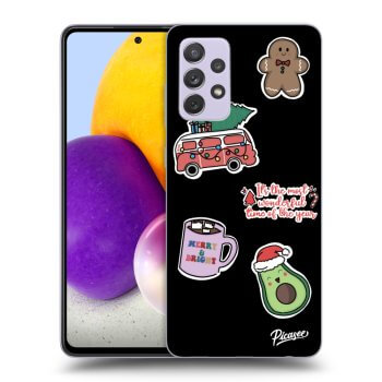 Husă pentru Samsung Galaxy A72 A725F - Christmas Stickers