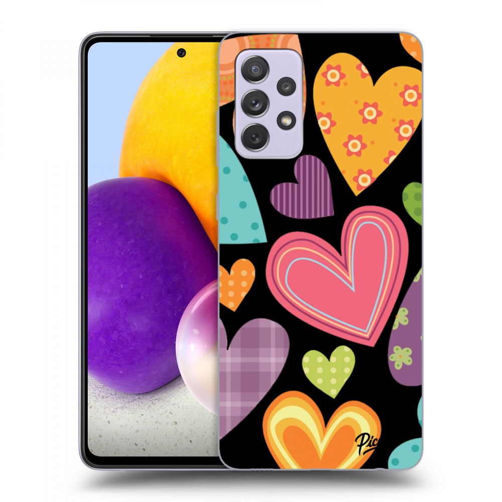 Picasee ULTIMATE CASE pentru Samsung Galaxy A72 A725F - Colored heart