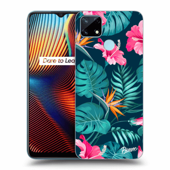 Husă pentru Realme 7i - Pink Monstera